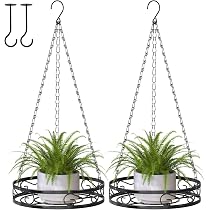 Quickdraw Hängekörbe Für Pflanzen (2er Set) – Schwarz, 30,5 Cm, Mit Kette, Perfekt Für Balkon & Garten