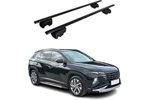 OMAC Barres de Toit Transversales pour Hyundai Tucson 2020-2025 Fer Noir ABE