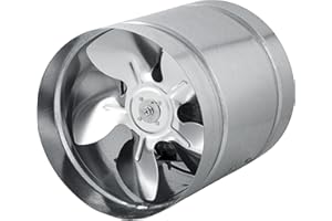 Airroxy Industrieventilator ⌀150mm 180m3 Kanalventilator Rohrventilator Kanallüfter Wandventilator 2100