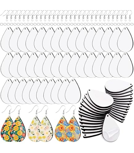 Boucles D'oreilles Vierges 30 Pièces Lot De Boucles Oreilles Sublimation Vierges Double Face Pour Boucles Oreilles Vierges