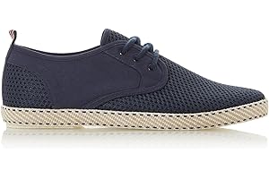 DUNE LONDON Dune Mens Flash Mesh Lace-Up Espadrilles Flat Heel