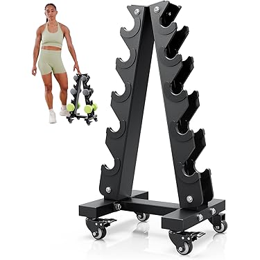 Harilla Hantelständer Mit 4 Ebenen – Platzsparend, Aus PP-Material, Fürs Home-Gym