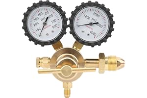 ODORKLE Nitrogen Regulator HVAC 0‑800 PSI, Nitrogen Tank Regulator Air Pressure Regulator Dual Gauge Nitrogen Regulator