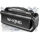 W-KING 30 W Altoparlante Bluetooth Portatile Potente Altoparlante 24 ore di Autonomia in Riproduzione, Grande Batteria, Baffl