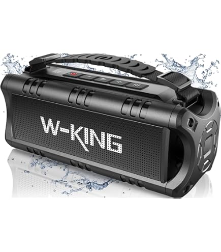 ANERIMST Outdoor Bluetooth-luidsprekers, waterdichte draadloze luidsprekers met zaklamp, vlamlicht, coole gadgets voor mannen vrouwen, LED-lantaarn voor tuinieren, camping, terras, 2 stuks (zwart