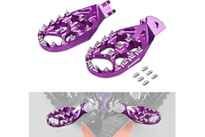 NICECNC Purple Footpegs Foot Pedals Rests Compatible with Surron Light bee X/S S/L1E CNC Dirt Bike Foot Pegs Compatible with Segway X160 /X260,See Fitment