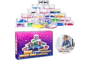 GIUGIO Juego de 24 mini juegos de pensamiento para niños y adultos, juego de paciencia, juego de puzles en 3D, juego de pensamiento, juego de habilidad para niños y adultos