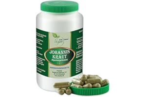 VITA IDEAL Vegan® Johnis Herb 360 Capsules Hypericum Perforatum Daily Serving 750 mg John's Herb Pure Powder Vegetable Natural and No Additives