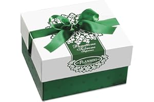 FLAMIGNI, Coffret Gourmand Gourmet : 1 Panettone Artisanal Italien Traditionnel Milan Confit et Raisins secs (750g) + 1 Barre Suprême de Nougat Crumble à la Pistache (150g), Coffret Idéal Noël
