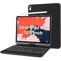 Procase Ipad Pro 12 9 18 Tredje Generationen Tangentbordsfodral Med Sju Farger Bakgrundsbelysning 360 Graders Rotation Svangbart Fodral Med Tradlost Tangentbord For Apple Ipad Pro 12 9 Tum 18 Release Svart Amazon Se Elektronik