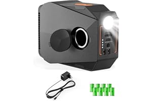 GICLE Batería externa de 4000 mAh para bomba SUP, salida de potencia de hasta 150 W, CA 100-240 V con encendedor de cigarrillos de 12 V y conector CC de 5,5 x 2,5 mm, para bombas de botes inflables