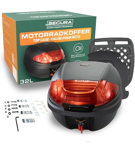 thumbnail image 2 of KAPPA K355NT Motorcycle Scooter Top Trunk – 35 Liter, Monolock Plate Included, New 2 of 6