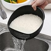 Melkan Home Multi-Purpose Strainer - Brass Strainer 3 Liter Black