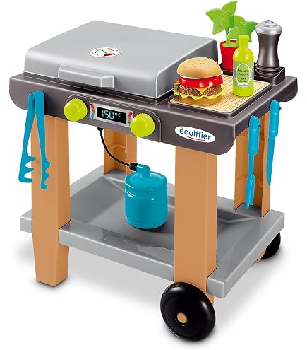 UMU – Kit Barbecue En Bois 45 Pièces – Jeu De Rôle Cuisine Pour Enfants – Viandes, Légumes, Poisson, Guimauves – Dès 3 Ans