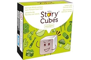 Asmodee, Rory's Story Cubes: Voyages, Zygomatic, gioco di famiglia, 1+ giocatore, dai 6+ anni, 20 minuti, gioco in tedesco, francese, italiano e olandese