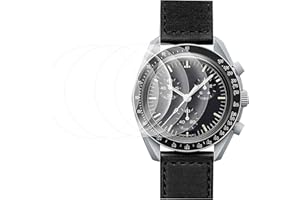 Hugwait 6 Pezzi Pellicole Protettiva Compatibile con OMEGA × Swatch Bioceramic MoonSwatch, Pellicole Protettiva in TPU Flessibile Trasparente, Pellicole Protettiva Orologio HD Anti-Graffio(42mm)