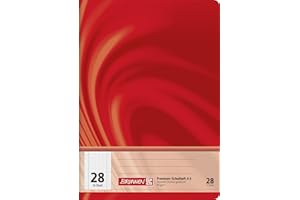 BRUNNEN Fontana 104572802 – Quaderno A5 Vivendi (32 fogli a quadretti, 5 mm, con bordo, Rigatura 28)