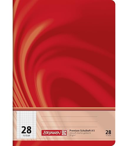 Herlitz Schulheft X.book Lineatur 4 Liniert DIN A5 Ohne Rand, 16 Blatt...