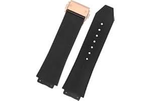 HEPUP Correa de reloj para HUBLOT BIG BANG de silicona, 25 x 19 mm, impermeable, para hombre, correa de reloj, accesorios de goma