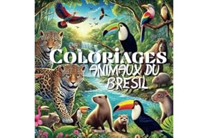 100 animaux du Brésil à colorier : Livre de coloriage pour enfants: Âge 6-12 ans | Brazilian Jungle Jamboree