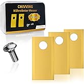 chivving Ersatzmesser Klingen für Mähroboter I Rasenmäher Messer I Universal Ersatzklingen Roboter-Rasenmähermesser I Rasenro