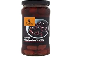 Gaea Pitted Kalamata Olives, Pack of 8 x 290g