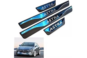 ENFILY 4Pcs Auto Inneneinstiegsleisten Schutz Zubehör für Opel Vauxhall Astra 2010-2021, Abriebschutz Schwelle Willkommen Pedalleiste Abdeckung, Edelstahl Styling Dekoration