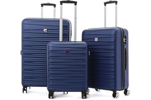 MODO by Roncato Houston set 3 trolley rigidi 4 ruote con TSA - Blu