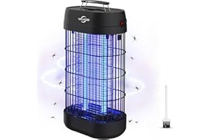 VIFLYKOO Zanzariera Elettrica, 18W 1800V Lampada Antizanzare con UV Tubo di Ricambio, Lampada Zanzare Trappola per Insetti per Interni di Grandi Dimensioni per Casa Giardino Interno Esterno
