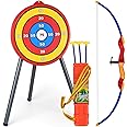 ANNA AM 1 Set Children's Archery Bow with 3 Arrows Toy Funny Targets Outdoor Shooting Game For Kids Children Shooting Practice Archery