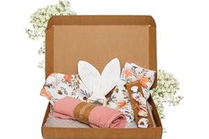 MIMUSELINA Coffret Naissance Fille ou Garçon | Coffrets Cadeaux pour Bébé | Coffret de Naissance Mixte pour Cadeau Nouveau Né | Disponible en Différentes Tailles | Provenza, Small