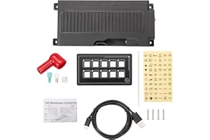 Konuooer Toutch Pannello di controllo a membrana 10P con Bluetooth, cablaggio touch integrato PPTC pannello di interruttore per camper barche
