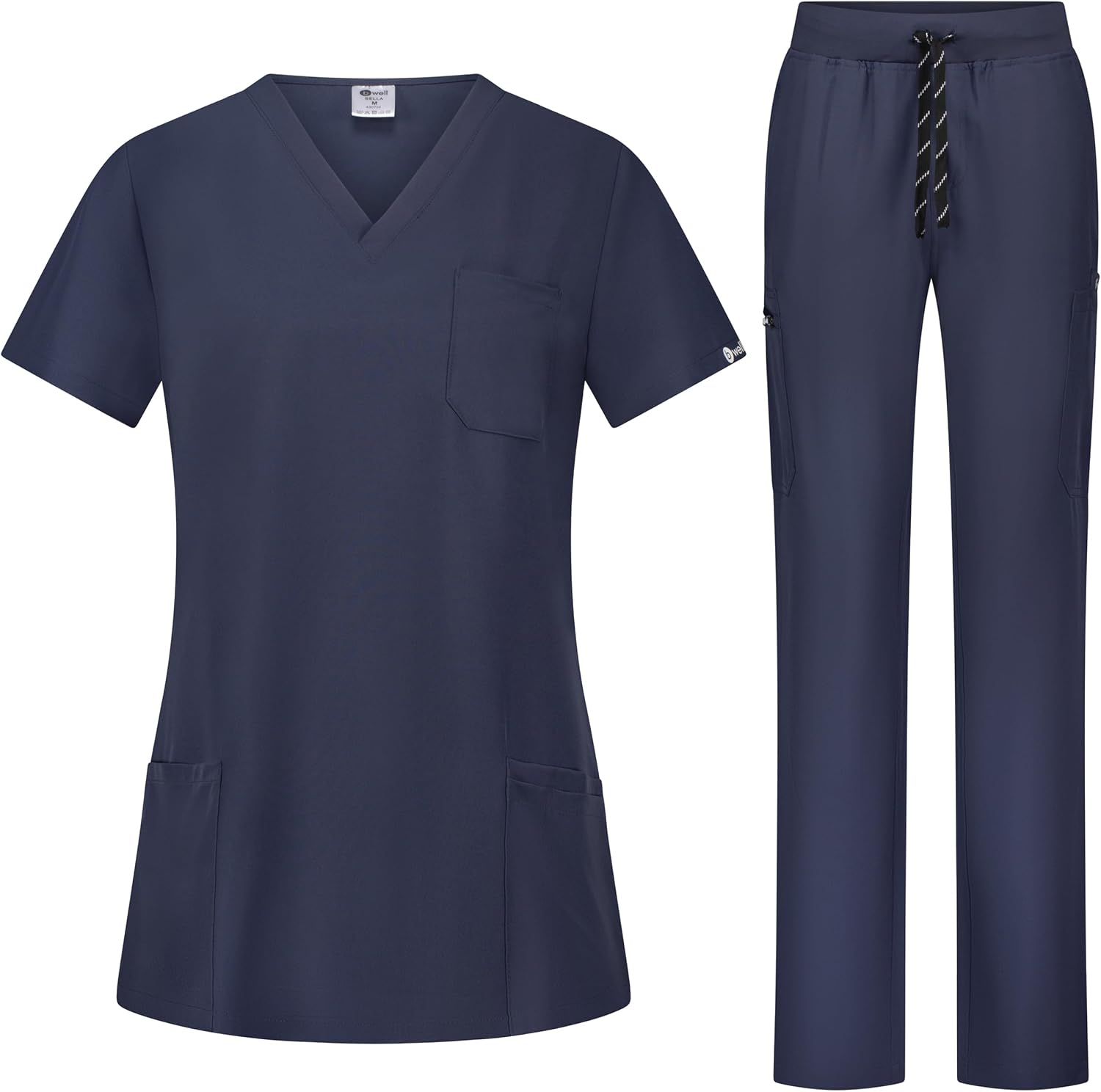 B-well BELLA Conjunto de casaca y pantalón unisex para profesionales sanitarios, ropa de trabajo, con elastano