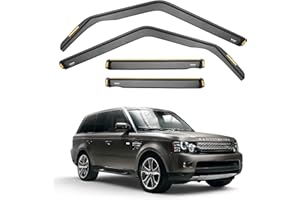 iSpeed Wind Deflectors For Range Rover Sport mk1 L320 2005-2012 5 Door SUV 4pc set - Keep Your Car Ventilated in Rain - Reduce Wind Turbulence - Tinted In-Channel Type