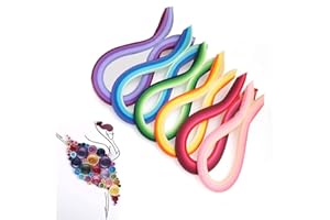 HFYMXNB Juego de Tiras de Papel Quilling, Tiras de Papel, 900 Piezas Juego de Tiras de Papel Quilling Tiras de Papel，para el hogar, la Escuela, el Trabajo, la Boda, la Fiesta, 530 x 3 mm