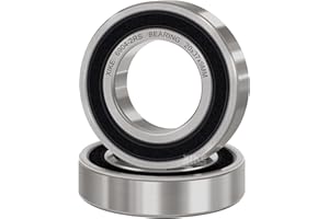 XiKe 6904-2RS Roulements à billes étanches 20x37x9mm, Acier au chrome｜Pré-lubrifié｜Double joint caoutchouc｜6904RS Roulements à billes à gorge profonde, Paquet de 2.