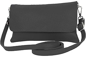 modamoda de T226 Damen Leder Clutch Umhängetasche Abendtasche Small handmade in Italy