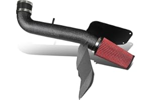 DNA MOTORING CAIP-2-HS-JGC99V8-BKBK Cold Air Intake Pipe+Heat Shield System [for 99-04 Jeep Grand Cherokee 4.7L V8],Black