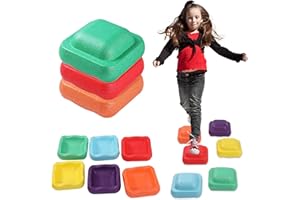 GENERIC Lifemaison Balanciersteine für Kinder,3STK Abenteuer Flusssteine,Anti Rutsch und schadstofffrei,Flusssteine & Hügelkuppen zur Förderung von Balance, Motorik & Koordination Balanciersteine für Kinder