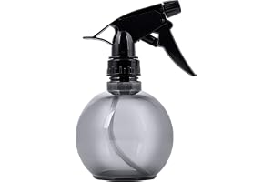 PONIK'S PROFESSIONAL – Friseur sprayflaska boll – vattensprejflaska, vattenspruta, frisörtillbehör, vattenspridare, svart, 300 ml