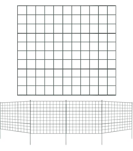 Grillage Jardin vert | Hauteur 150cm | Maille 100x100mm| Clôture Jardin
