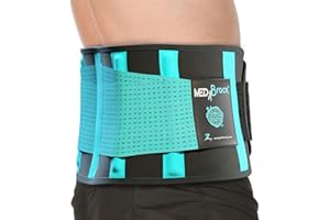 MEDiBrace Ceinture Lombaire de Soutien Orthèse Dorsale Légère et Respirante pour le Soutien mal du dos et le Soulagement de la Douleur du sciatiques pour Homme et Femme
