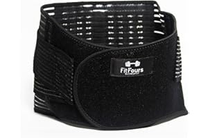 FITFOURS DON'T WEIGHT, LIF FitFours Faja Lumbar Hombre y Mujer –L - Faja lumbar mujer y hombre con ajuste de velcro firme, soporte lumbar extra material transpirable | Fajas lumbares cómodas para el día a día (L)