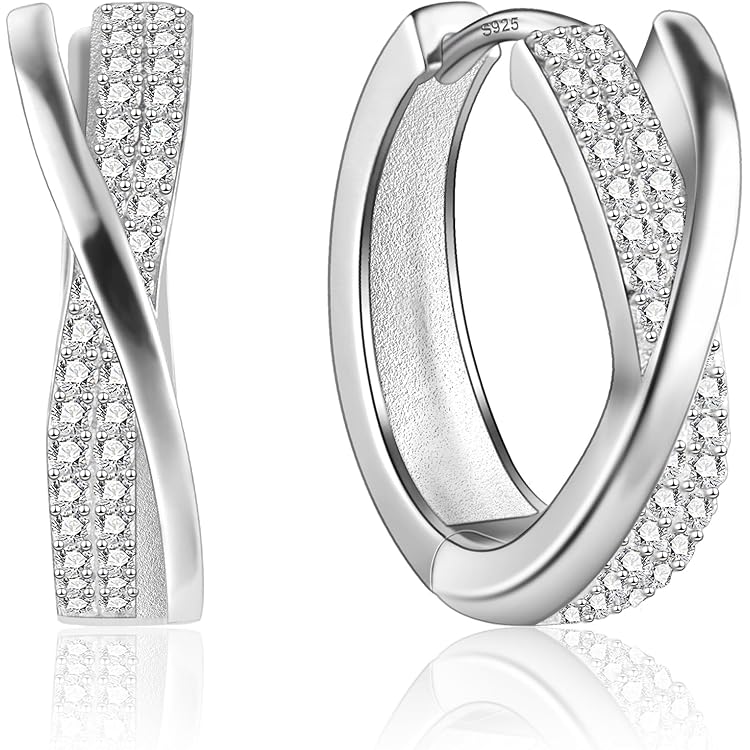 en oorringen gedraaid patroon - 25,8 x 5,5 mm - Home Collection