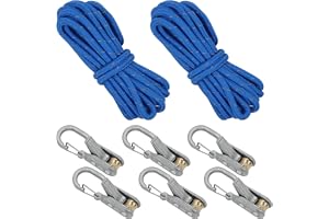 6 st repspännare, paracordjusterare, paracord spännare, metallkamspännare för tältcamping, båtliv, lastsäkring, enkel knutfri