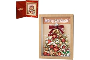 MEIEST Ensemble de cadres photo pour sapin de Noël - Kit de construction créatif avec cadre exquis - Jouet de construction fantaisie en briques - Décoration d'intérieur - Rouge