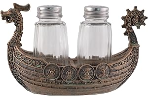 VOGLER JOH. VOGLER GMBH Nordycka solniczka i pieprzniczka "Drakar" – statek wikingów ze szklanym posypywaczem