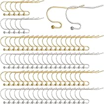 SUNNYCLUE Ohrringhaken Set – 80 Stück, Edelstahl & 18K Vergoldet, Mit Schlaufen, Für DIY Schmuck