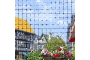 KORERPALL Katzennetz für Balkon und Fenster 10X 3m katzenschutznetz transparent balkonnetz für Katzen katzennetz ohne Bohren katzennetz für Balkon mit stangen(10X 3m)