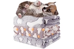 4-Pejiijar 3 Piezas Manta para Perros Mascotas Gatos Manta Suave Lavable Alfombrilla para Dormir Manta para Cachorros Tapete para Sofa Cama Adecuada para Pequeño Mediano Grande Perros Gatos Mascotas
